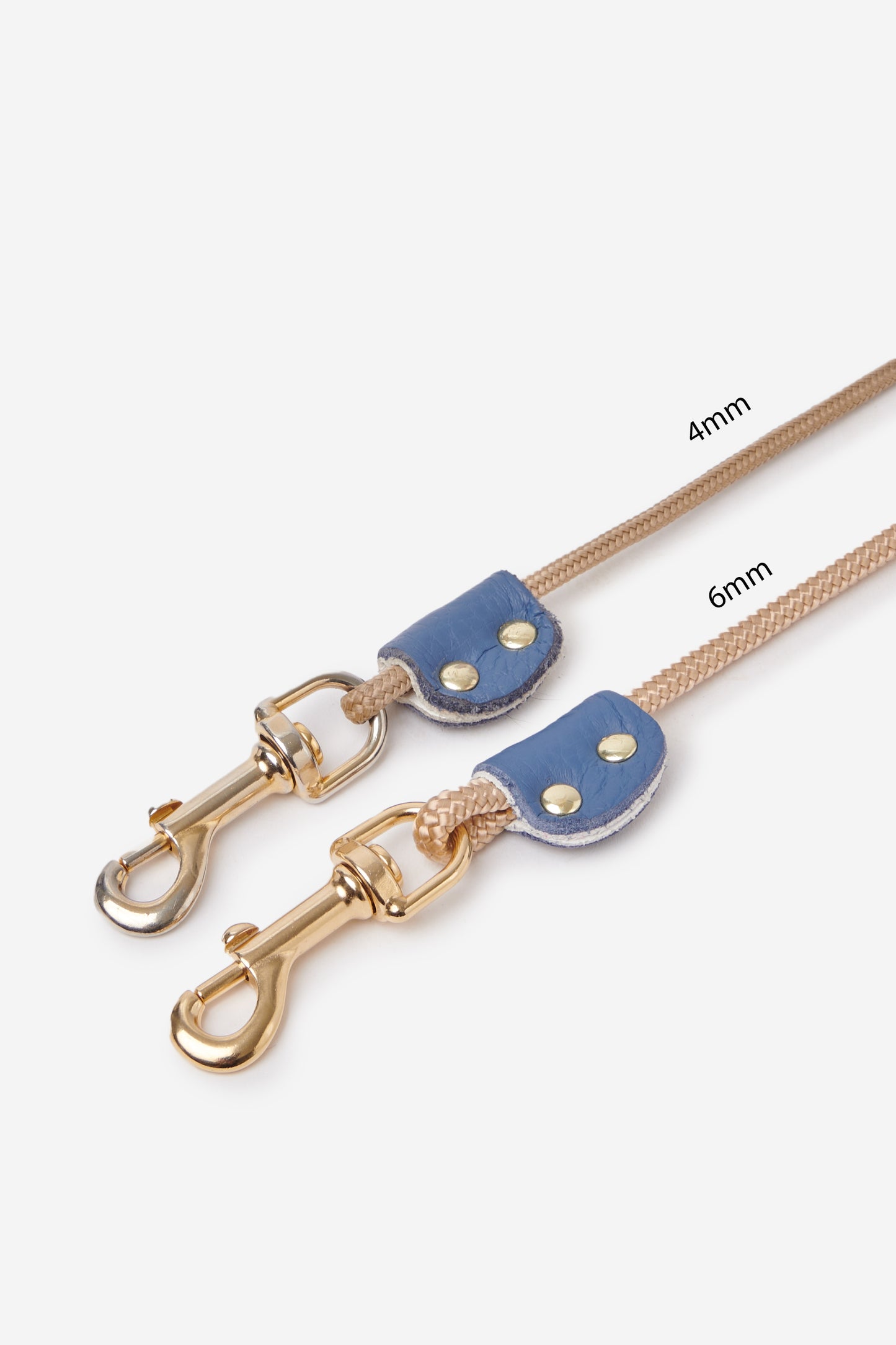 Blue Nautical Rope Leash - Golden
